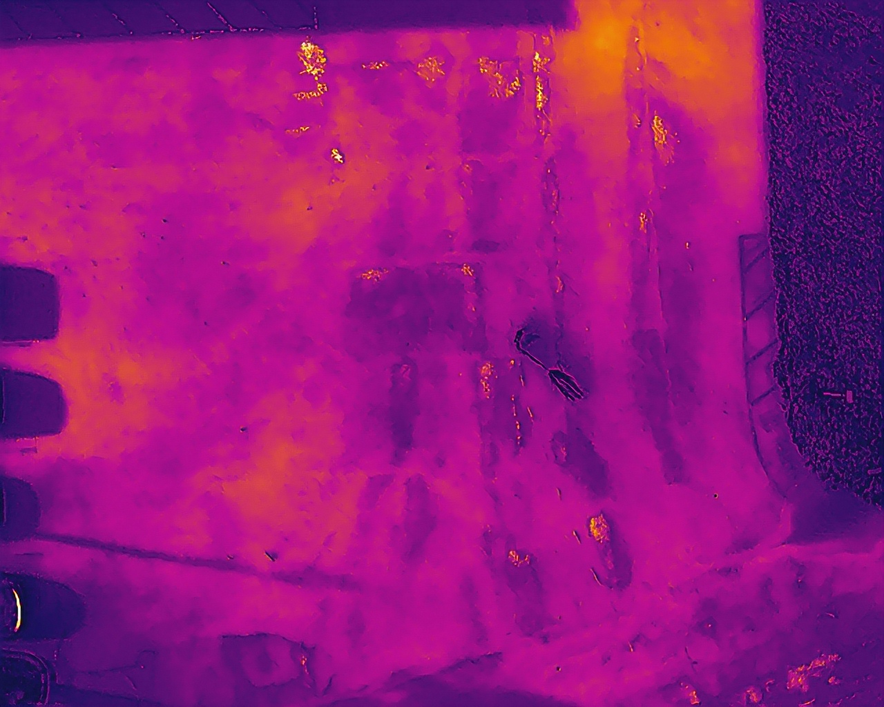 Infrared moisture thermal scanning